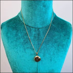 Ketting Met Gouden Disc - Aramat Jewels - Initiaal Ketting Chirurgisch Staal