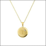 Gouden Ketting Met Diamant - Initiaal Ketting Chirurgisch Staal - Aramat Jewels