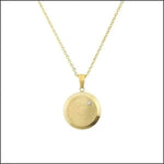 Gouden Ketting Met Diamant Van Aramat Jewels - Initiaal Ketting Chirurgisch Staal