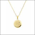 Gouden Ketting Met Diamant Van Aramat Jewels - Initiaal Ketting Chirurgisch Staal