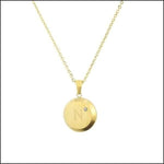 Gouden Initiaal Ketting Met Diamant - Aramat Jewels