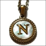 Gouden Initiaal Ketting Met Letter n In Rvs Staal