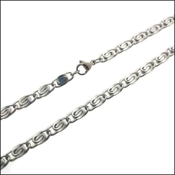 Stalen Griekse Halsketting Met Zwarte Diamant Van Aramat Jewels®