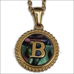 Letter Ketting met Abalone Schelp b | Halskettingen