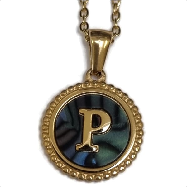 Letter Ketting met Abalone Schelp p | Halskettingen