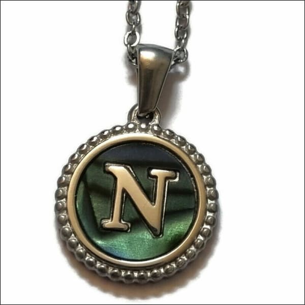 Unieke Abalone Initiaal Ketting Letter Dames n | Bedeltjes en Hangertjes