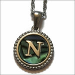 Unieke Abalone Initiaal Ketting Letter Dames n | Bedeltjes en Hangertjes