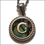 Unieke Abalone Initiaal Ketting Letter Dames c | Bedeltjes en Hangertjes