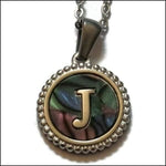 Unieke Abalone Initiaal Ketting Letter Dames j | Bedeltjes en Hangertjes