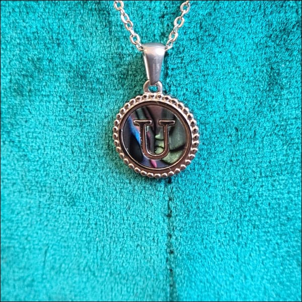 Unieke Abalone Initiaal Ketting Letter Dames | Bedeltjes en Hangertjes