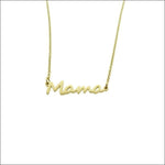 Ketting Mama Staal Met Gouden Hanger.