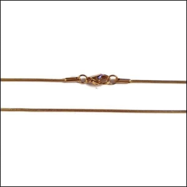 Goudkleurige Slangenketting - Stalen Halsketting 50cm / 1mm | Halskettingen