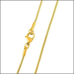 Goudkleurige Slangenketting - Stalen Halsketting 45cm / 1.5mm | Halskettingen