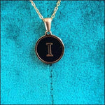 Gouden Ketting Met Zwarte Emaille Letter - Stijlvolle Stalen Initiaal Ketting