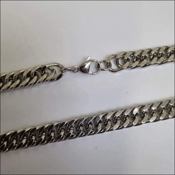 Stalen Curb Chain Halsketting 60cm / 9mm | Halskettingen