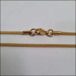 Gouden Stalen Slangenketting Met Sluiting