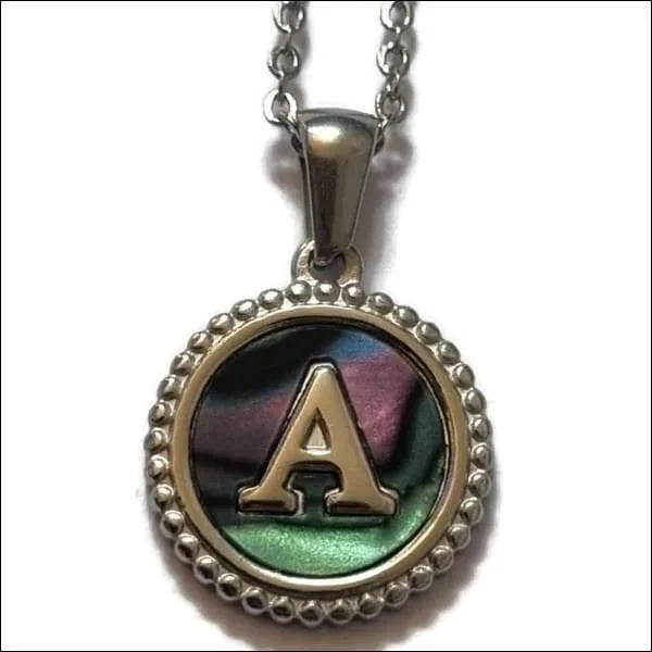 Unieke Abalone Initiaal Ketting Letter Dames a | Bedeltjes en Hangertjes