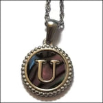 Unieke Abalone Initiaal Ketting Letter Dames u | Bedeltjes en Hangertjes