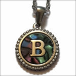 Unieke Abalone Initiaal Ketting Letter Dames b | Bedeltjes en Hangertjes