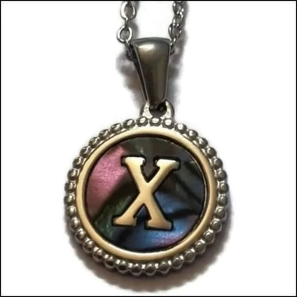 Unieke Abalone Initiaal Ketting Letter Dames x | Bedeltjes en Hangertjes