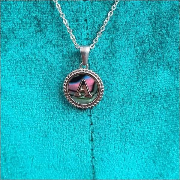 Unieke Abalone Initiaal Ketting Letter Dames | Bedeltjes en Hangertjes