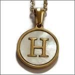 Gouden Initiaal Ketting Met De Letter h