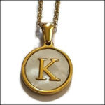 Gouden Ketting Met Letter k - Unieke Initiaal Ketting