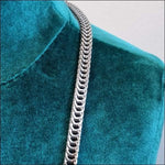 Zilveren Ketting Met Sluiting Van 7 Mm Staal - Gourmetketting 60 Cm Breed.