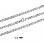 Stalen Jasseron Schakelketting Met 3mm Lengte.