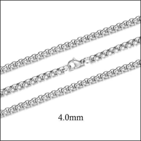 Stalen Jasseron Schakelketting Van 4mm Lengte.