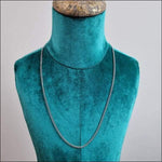 Mannequin Met Ketting Op Display Van Open Gourmetketting 60cm 3mm Staal Zilverkleurig Heren Dames.