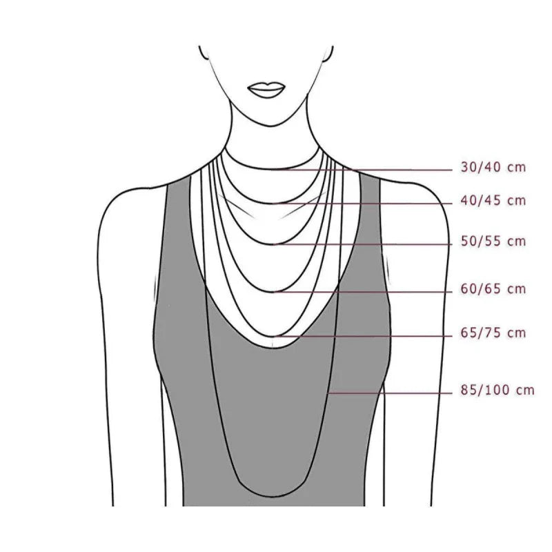 Diagram Van De Halsketting Vierkante Gourmet Staal 70cm 3.2mm