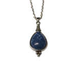 Druppelvormige Donkerblauwe Boho Ketting | Halskettingen