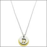 Een ketting met een letter erop