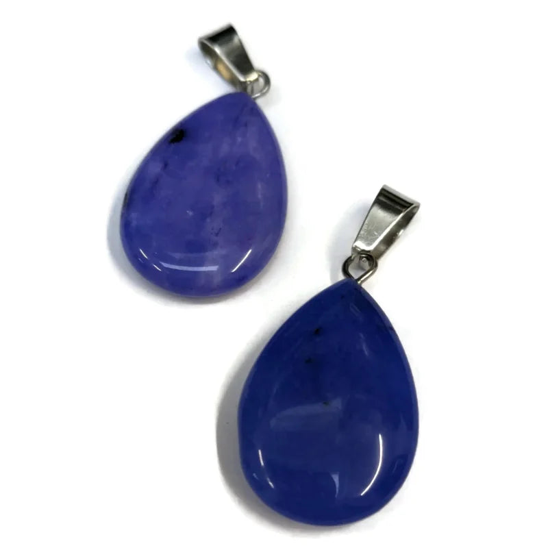 Blauwe Jade Hangers In Lapis Lazuli Druppel Hanger