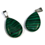 Groene Malachiet Druppelvormige Hanger Met Malaite Pendants