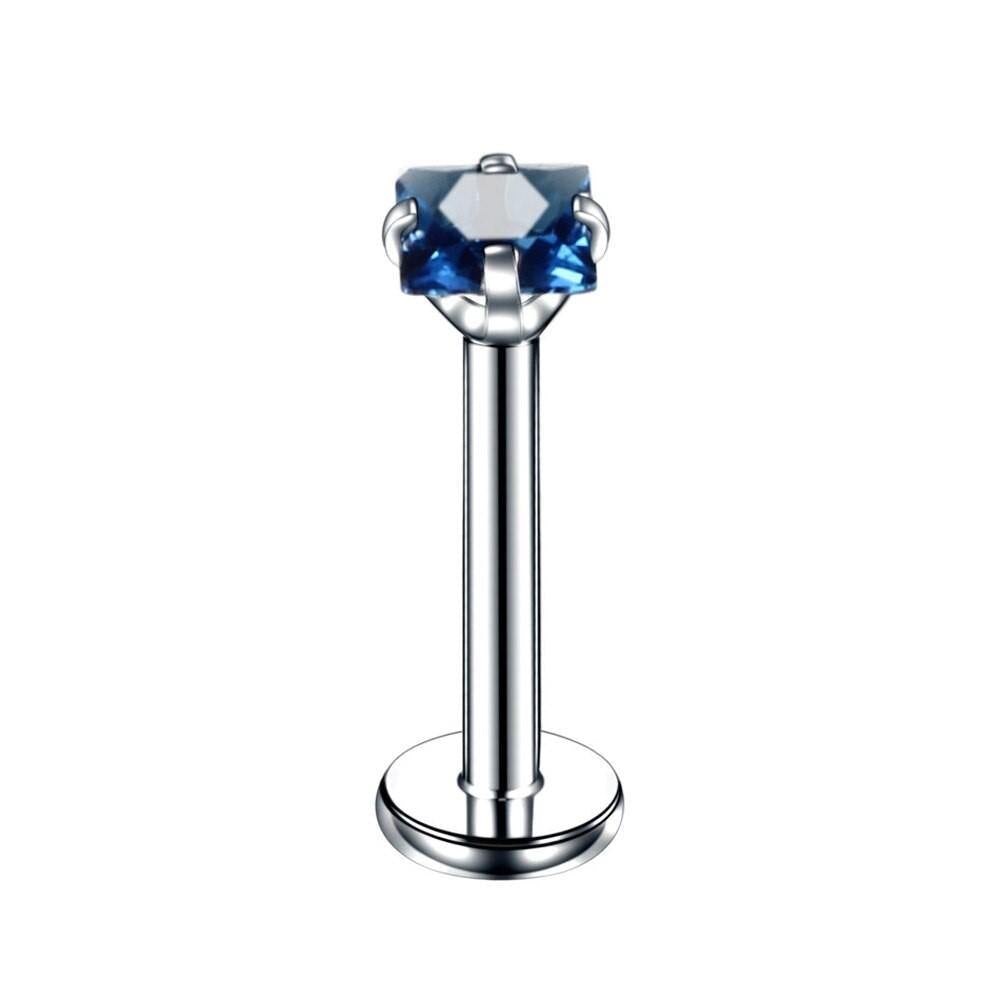 Donkerblauwe 8mm Helix Piercing - Tragus Labret | Lichaamssieraden