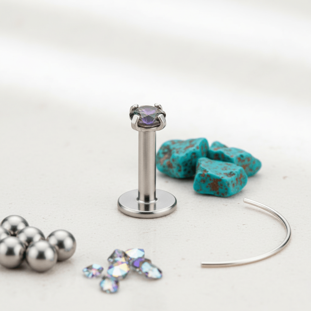 Helix Tragus Piercing Zilver Multikleur Zirkonia 3mm - Aramat Jewels - Piercings - cadeautip