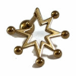 Gouden Helixpiercing Met Ster Design Van Chirurgisch Staal.