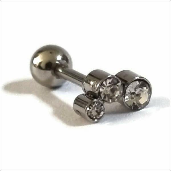 Transparante Helix Barbell of Tragus Piercing | Lichaamssieraden