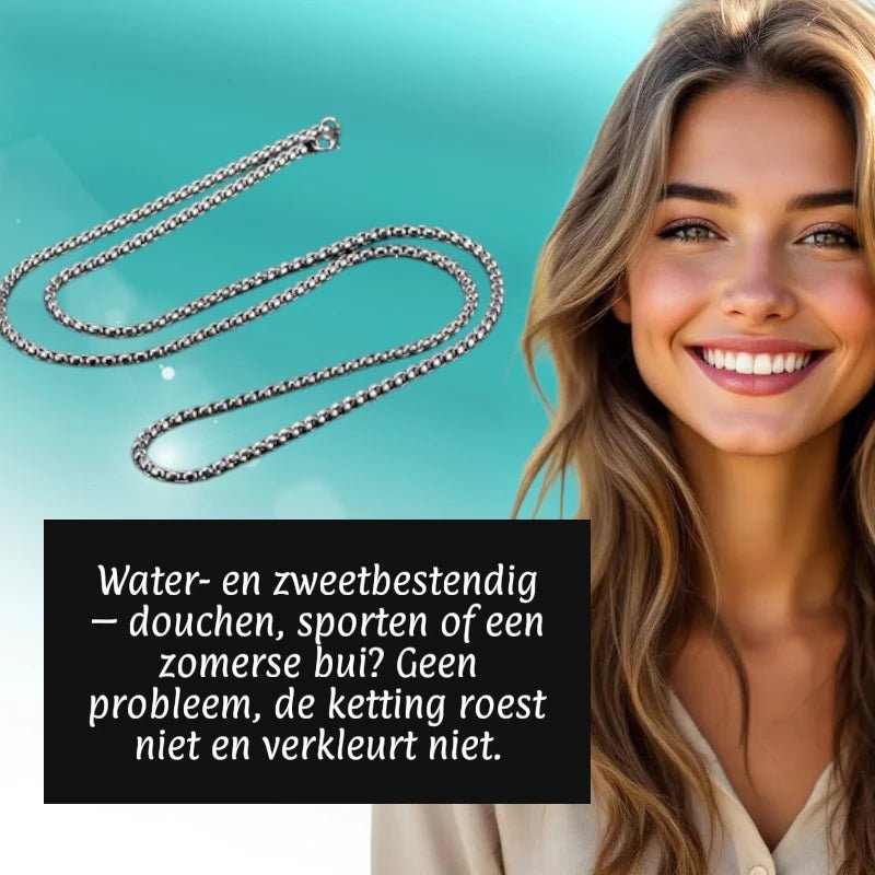 Jasseron Halsketting RVS 100 cm – 4 mm - Aramat Jewels - Halskettingen - cadeautip