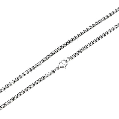 Stainless Steel Jasseron Necklace 85 cm – 3 mm