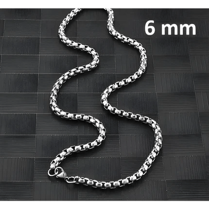 Jasseron Halsketting RVS 70 cm – 6 mm - Aramat Jewels - Halskettingen - cadeautip
