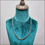 Ketting Gourmetschakel Staal 55cm - Mannequin Met Ketting