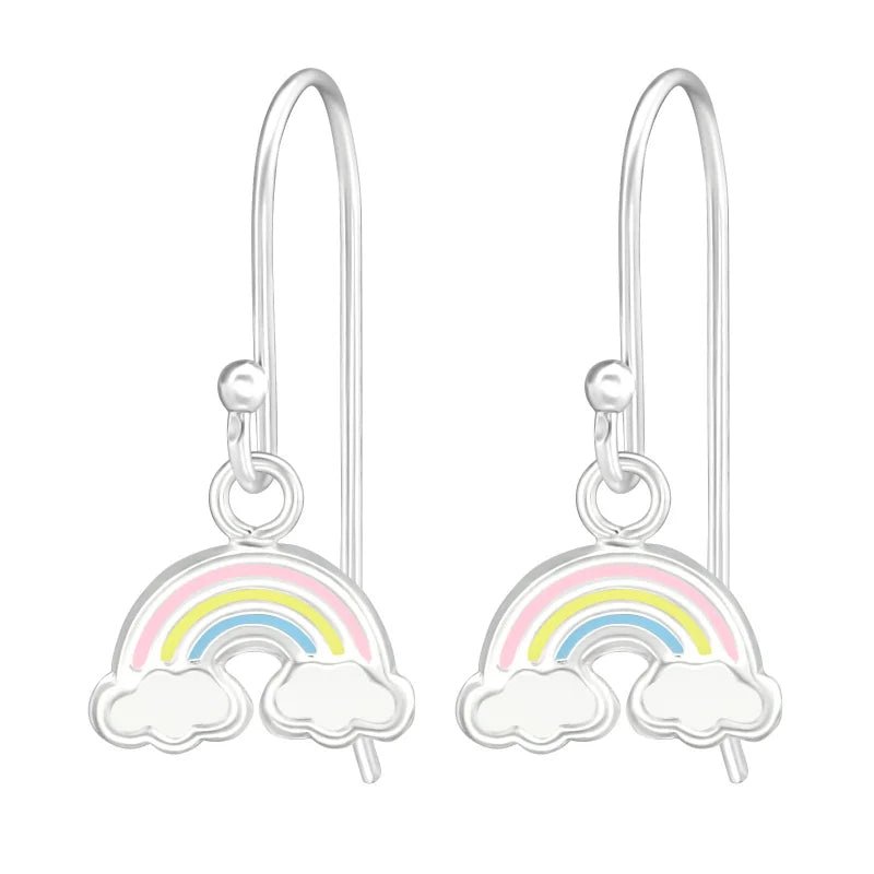 Regenboog dolfijn oorbellen - sterling zilver