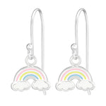 Regenboog dolfijn oorbellen - sterling zilver