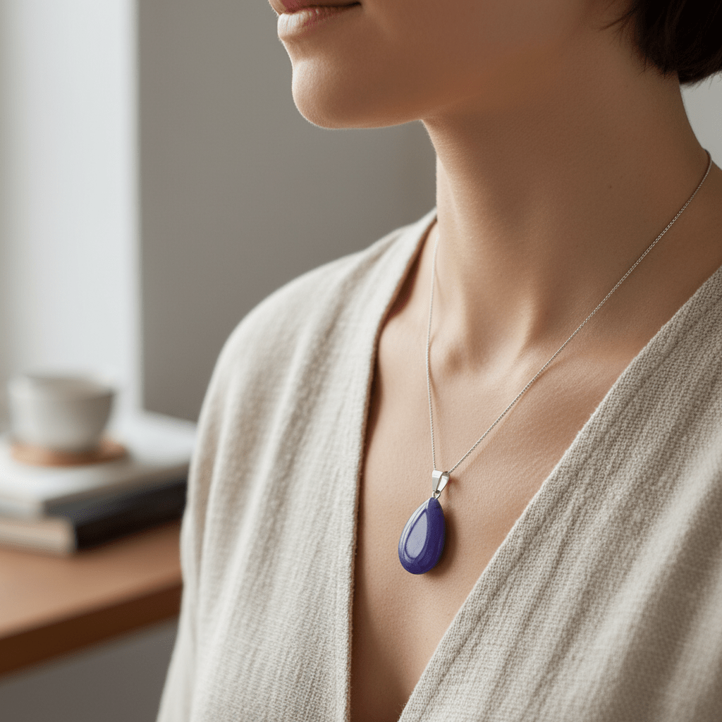 Lapis Lazuli Druppel Hanger natuursteen - Aramat Jewels - Hangers - cadeautip