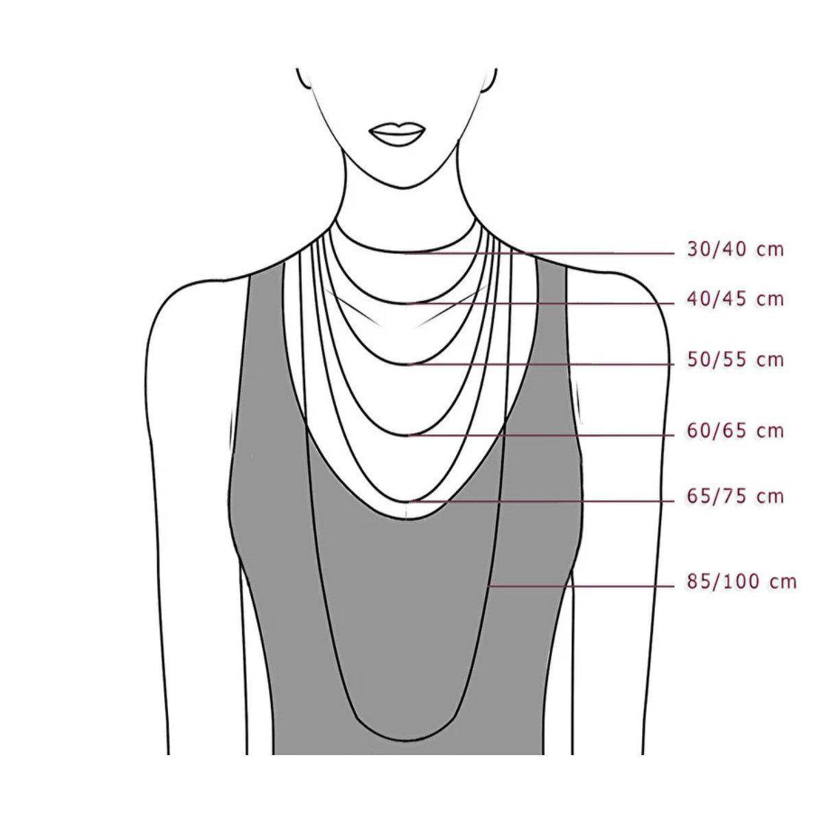 Zilverkleurige Initiaal Halsketting - 45cm | Halskettingen