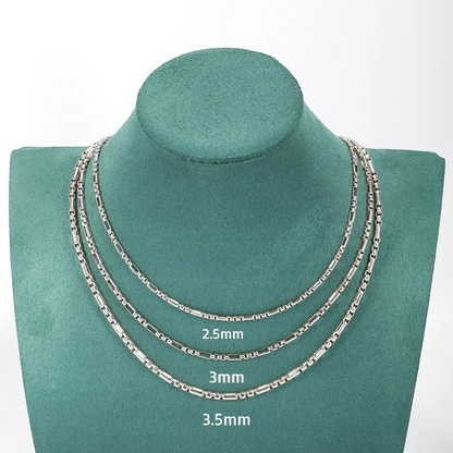 Stalen Fantasie Jasseron Ketting Zilverkleurig RVS – 2.5mm / 3mm / 3.5mm