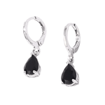 Mini Oorringetjes Meisje – Zwart Zirkonia – 10mm - oor6335 - 66137 - Oorringen kopen# - 10mm - alles - cadeau